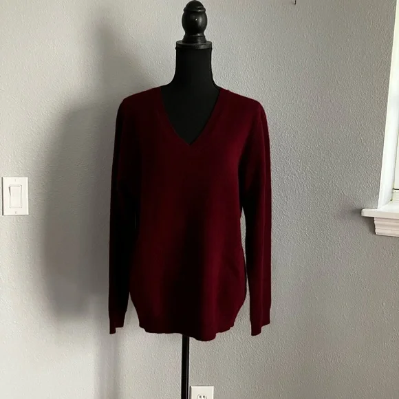 NWT Charter Club Luxury 100% cashmere men's V-Neck sweater